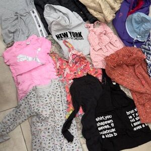 7-8 Old Years Girl Kids Multiple Clothes Dress Shirts Shorts Jacket